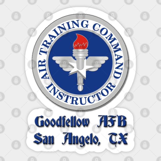 Vintage Air Training Command Instructor Badge, Goodfellow Sticker by VoodooNite